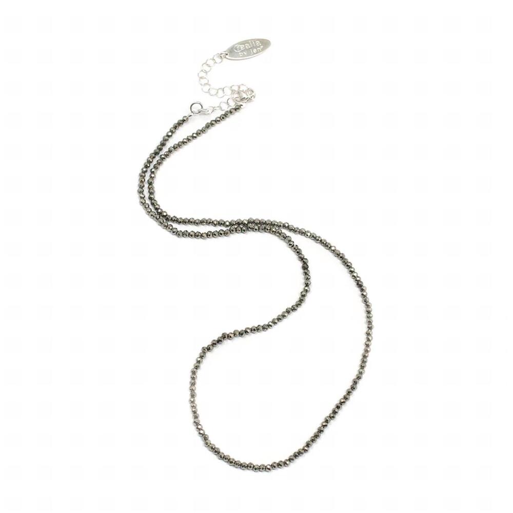 NEW REALIA BY JEN women's jen pyrite necklace in micro